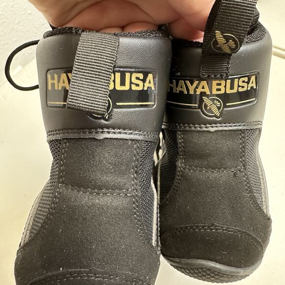 Hayabusa Pro Boxing Shoes Black Men’s Size 9 Women’s Size 10.5 Great Condition - Picture 9 of 10